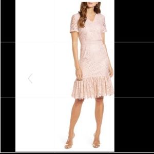 Rachel Parcell Lace Ruffle Hem Dress
